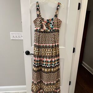 ANTONIO MELANI Vibrant Patterned Maxi Dress